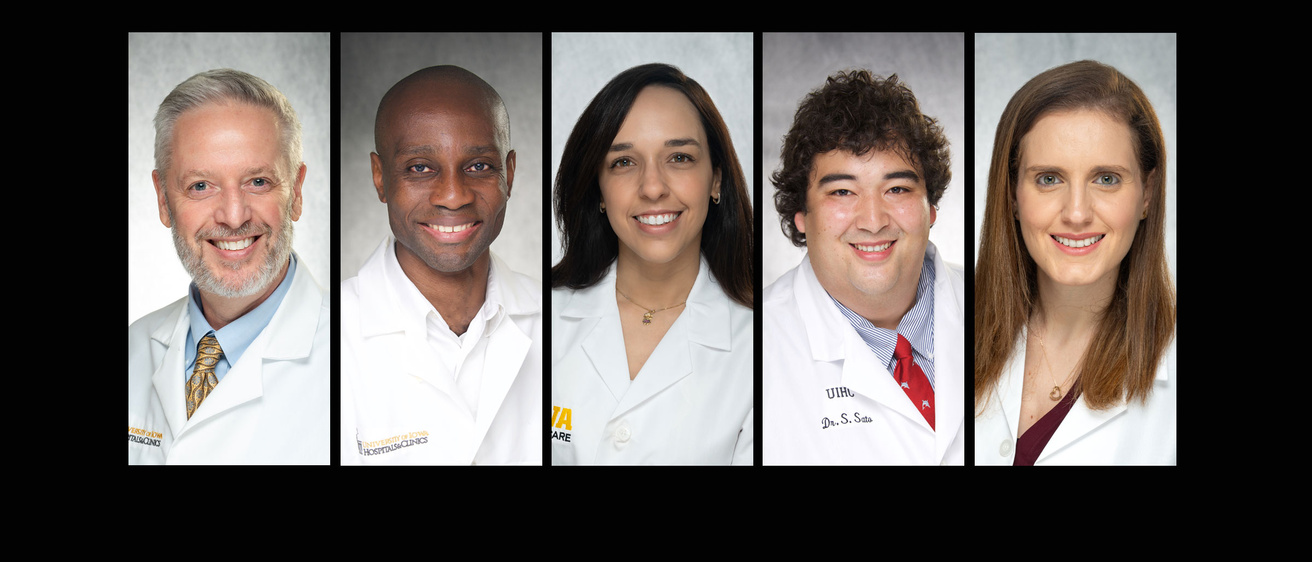 portraits of Theodore Donta, Michael Kwofie, Renata Sanford, Shawn Sato, Catherina Zadeh